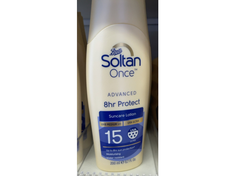 Boots Soltan Once Advanced Suncare Lotion, SPF15, 6.7 fl oz/200 mL