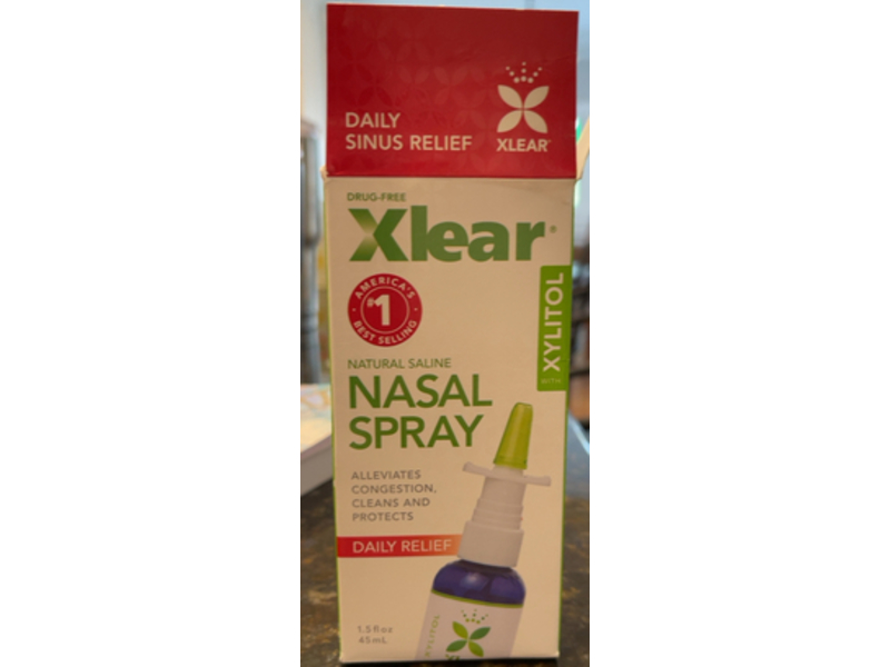 Xlear Daily Sinus Relief Nasal Spray, 1.5 fl oz/45 mL