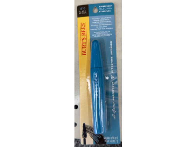 Burt's Bees Waterproof Mascara, Black Brown, 0.38 oz/10.7 g