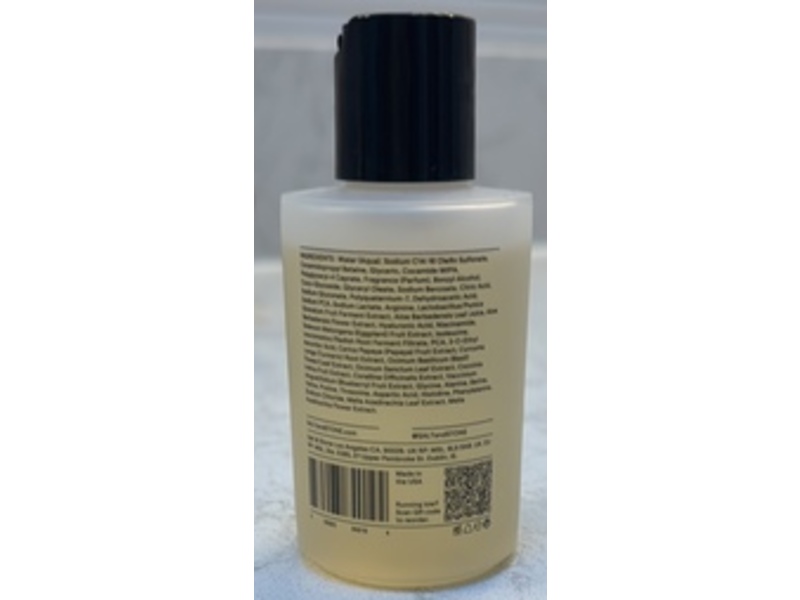 Salt & Stone Body Wash, Saffron & Cedar, 2.54 fl oz/75 mL