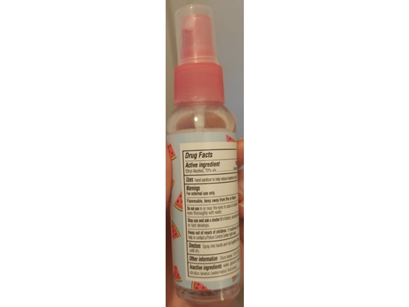 b-Pure Hand Sanitizer Spray, Watermelon Scented, 2 fl oz/59 mL