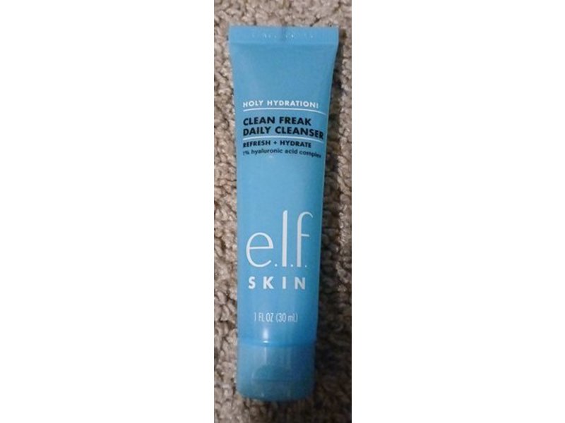 e.l.f. Skin Holy Hydration! Clean Freak Daily Cleanser, 1 fl oz/30 mL