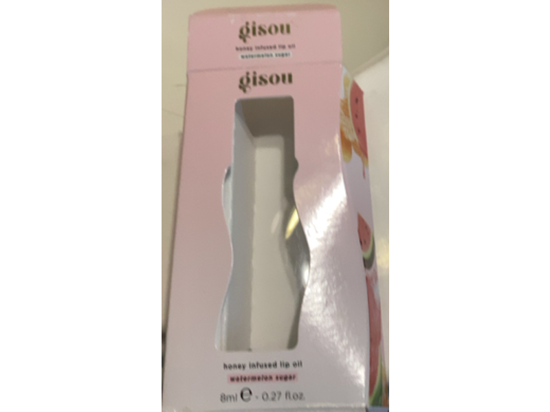 Gisou Honey Infused Lip Oil, Watermelon Sugar, 0.27 fl oz/8 mL