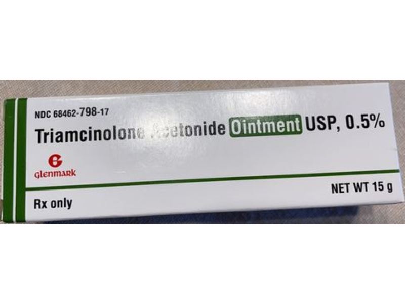 Triamcinolone Acetonide Ointment USP, 0.5%, 15 g Glenmark (RX)