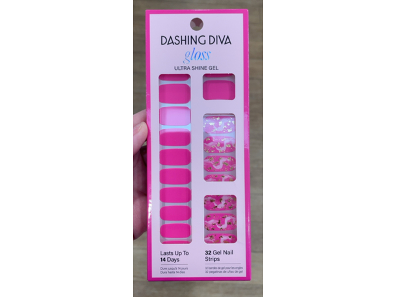 Dashing Diva Gloss Ultra Shine Gel Nail Strips, Dance Party, 32 Count