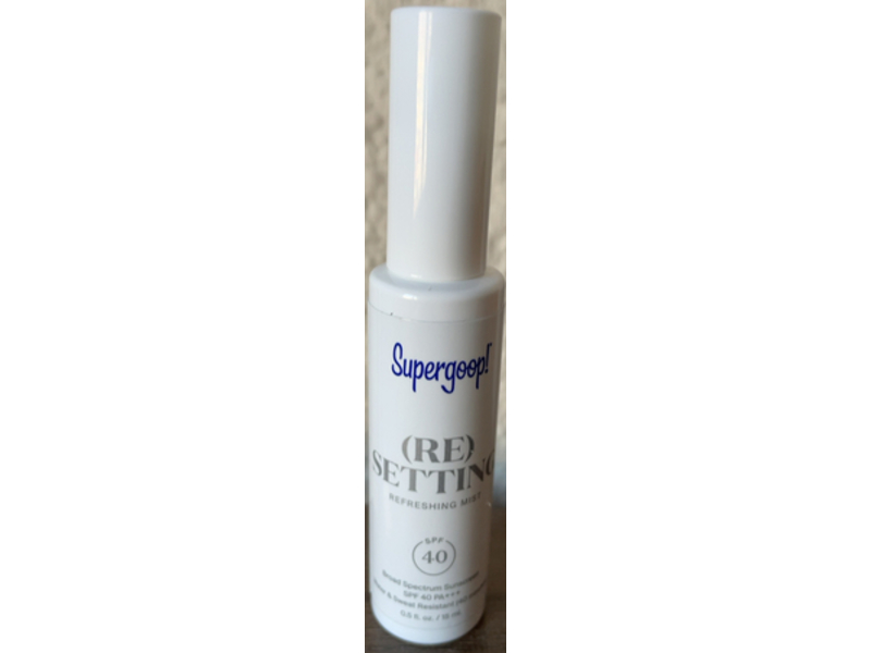 Supergoop ReSetting Refreshing Mist, SPF 40, 0.5 fl oz/15 mL