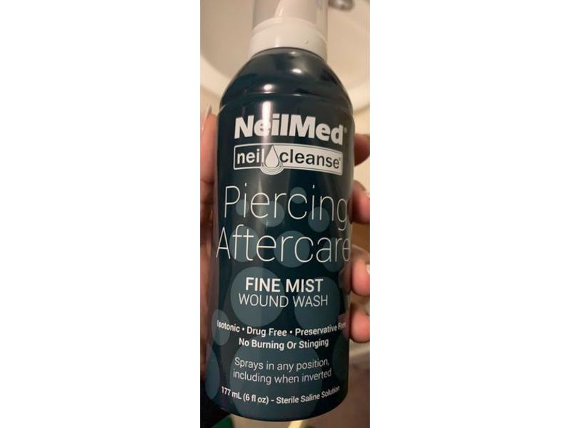 NeilMed Piercing Aftercare Fine Mist, Neil Cleanse, 6 fl oz/177 mL