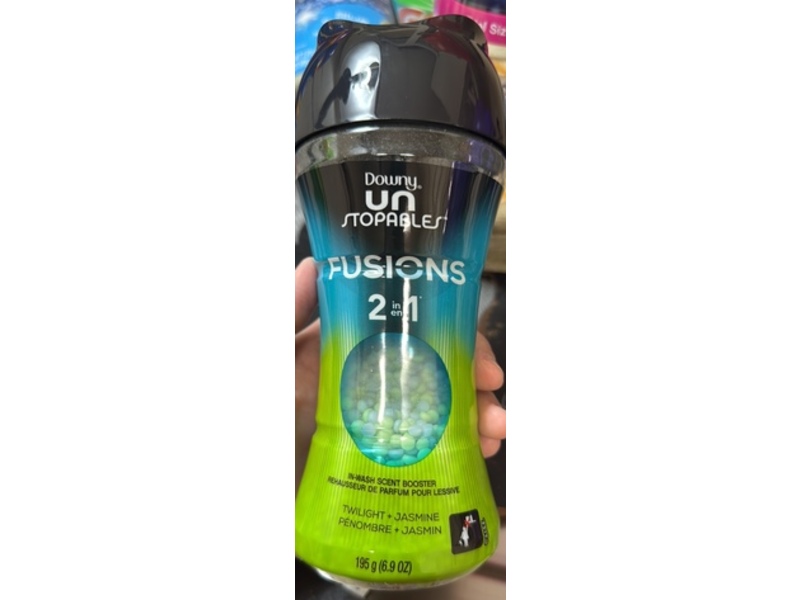 Downy UnStopables Fusions 2 In 1 In-Wash Scent Booster, Twilight + Jasmine, 6.9 oz/196 g