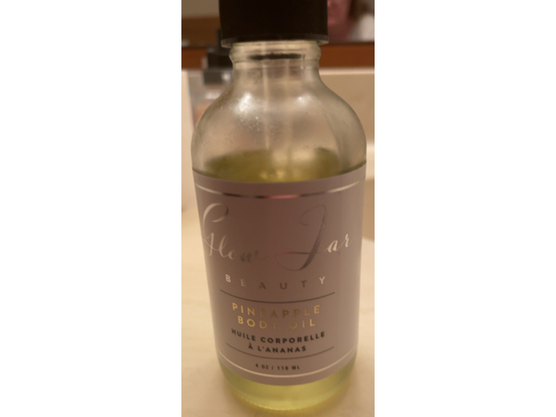 Glow Jar Beauty Pineapple Body Oil, 4 oz/118 mL