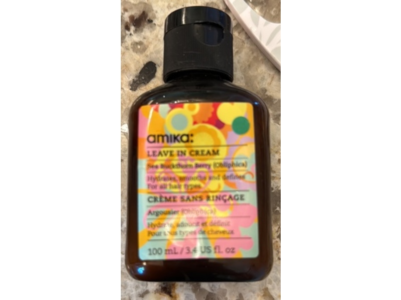 Amika Leave In Cream, Sea Buckthorn Berry, 3.4 fl oz/100 mL