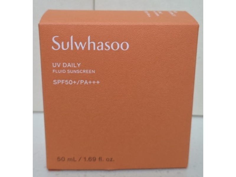 Sulwhasoo UV Daily Fluid Sunscreen, SPF 50+ PA+++, 1.69 fl oz/50 mL