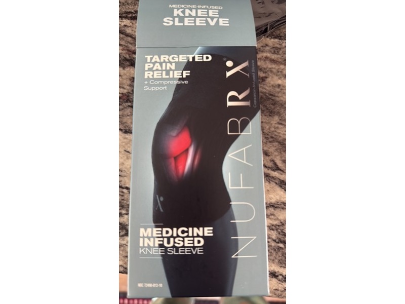 Nufabx Medcine Infused Knee Sleeve, 1 Count