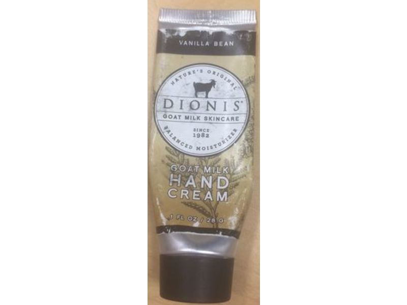 Dionis Vanilla Bean Hand Cream, 1 fl oz/28 g