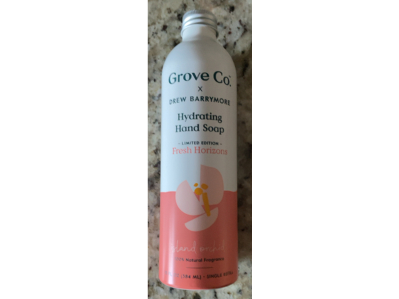 Grove Co. Fresh Horizons Hydrating Hand Soap, Island Orchid, 13 fl oz/384 mL