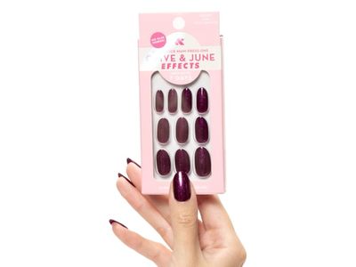 Olive & June Super Stick Mani Press-On Nails, Plaza Shimmer, 32 Count