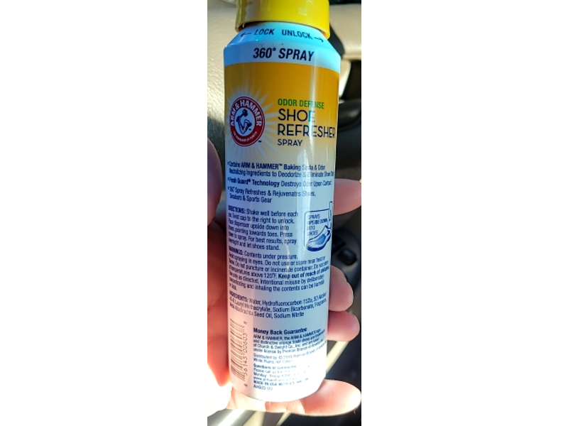 Arm & Hammer Odor Defense Shoe Refresher Spray, 4 oz/113 g