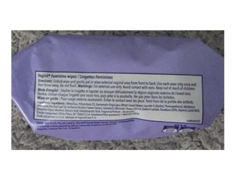 Vagisil Gentle & Calming Feminine Wipes, 20 Count