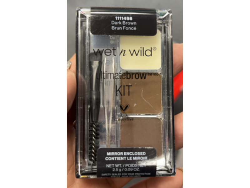Wet N Wild Ultimate Brow Kit, Dark Brown, 0.09 oz/2.5 g
