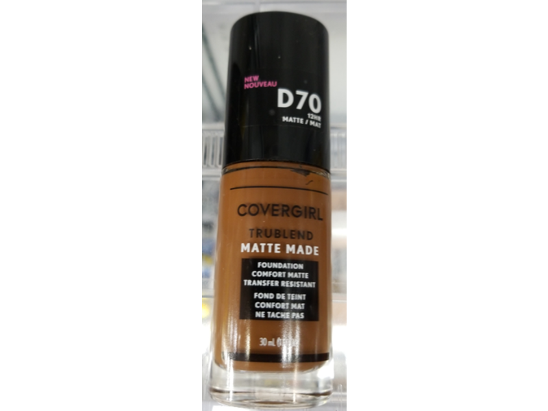 CoverGirl TruBlend Matte Made Foundation, D70 Cappuccino, 1 fl oz/30 mL, Pack Of 2