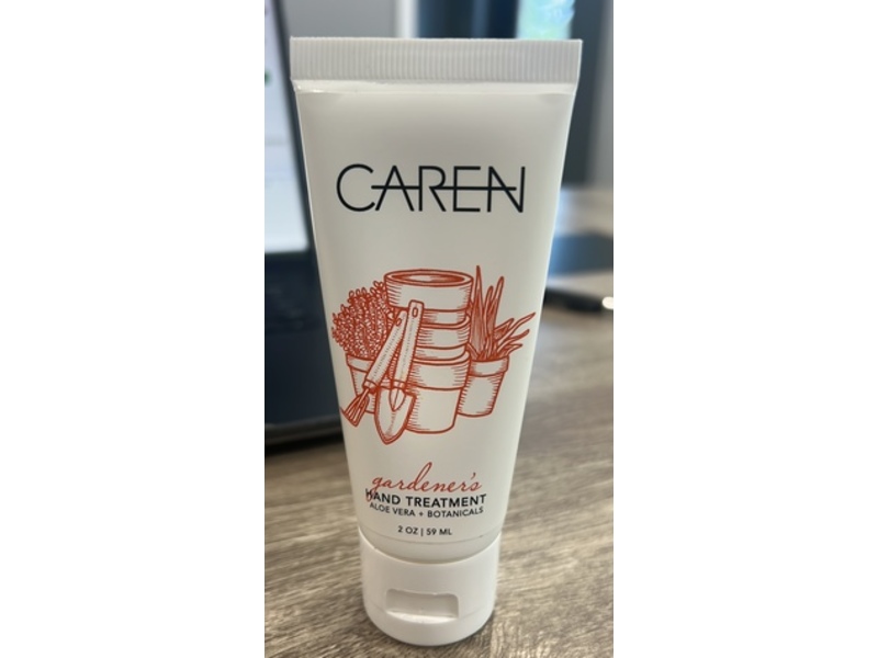 Caren Gardener's Hand Treatment Lotion, Aloe Vera + Botanicals, 2 oz/59 mL