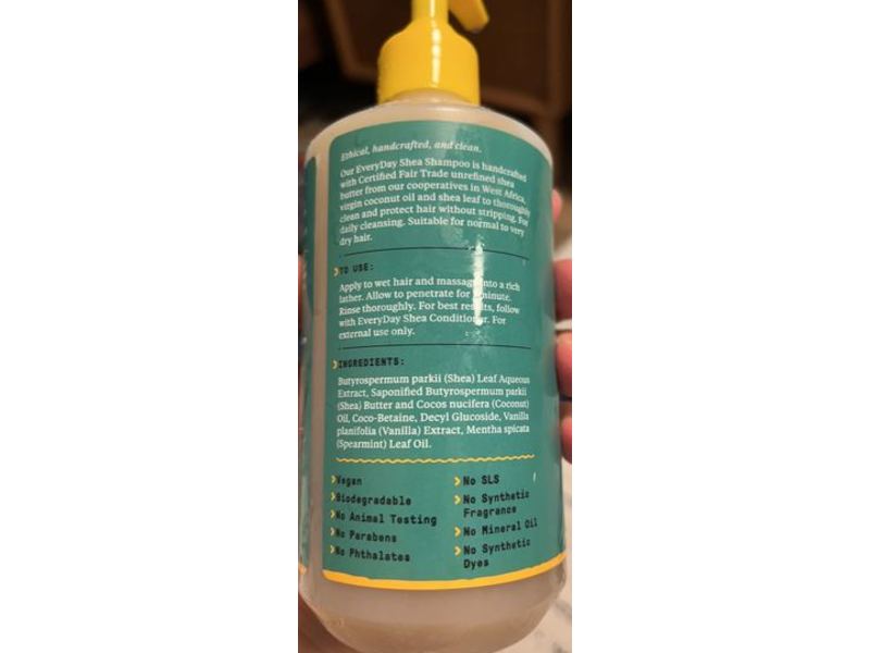 Alaffia Every Day Shea Shampoo, Vanilla Mint, 16 fl oz/476 mL