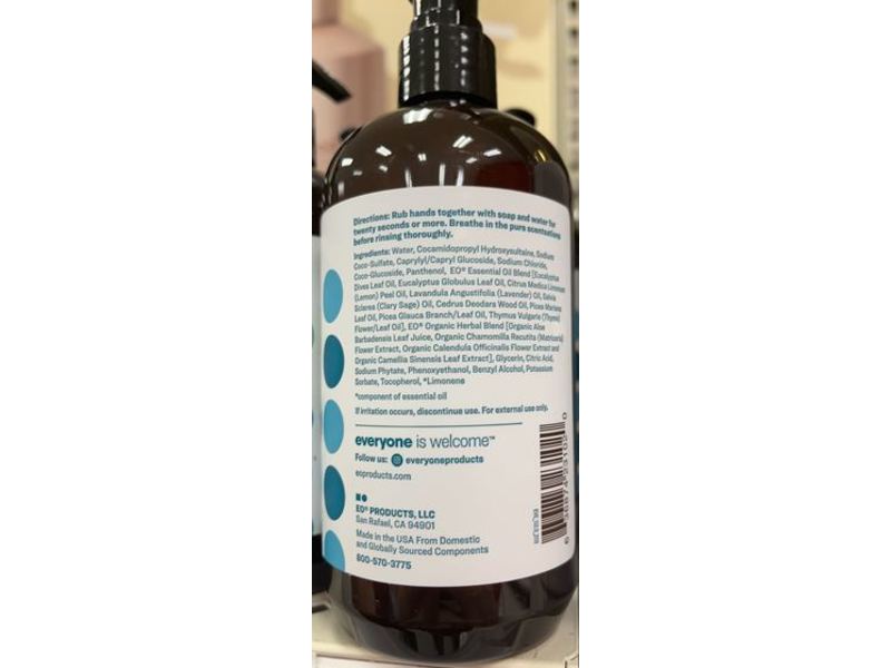 Everyone Hand Soap, Pacific Eucalyptus, 12.5 fl oz/377 mL, Pack Of 3