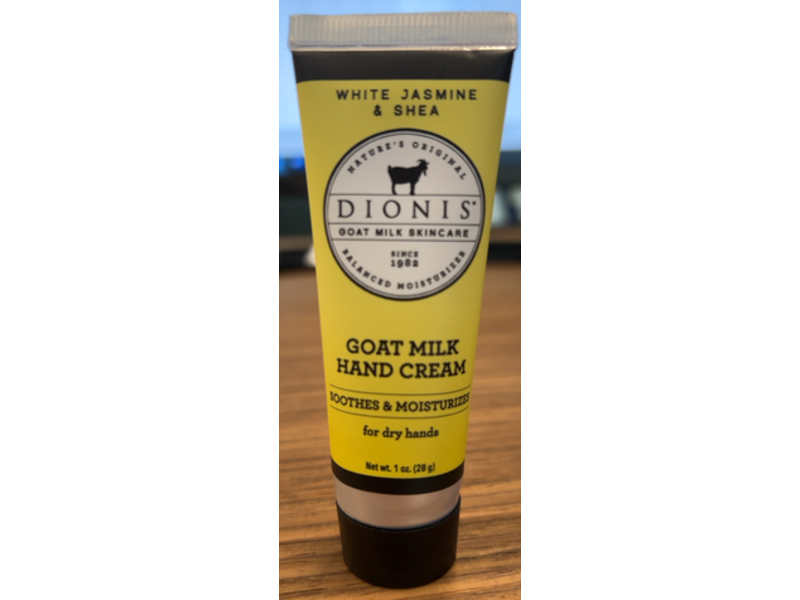 Dionis Goat Milk Hand Cream, White Jasmine & Shea, 1 oz/28 g, Pack Of 4