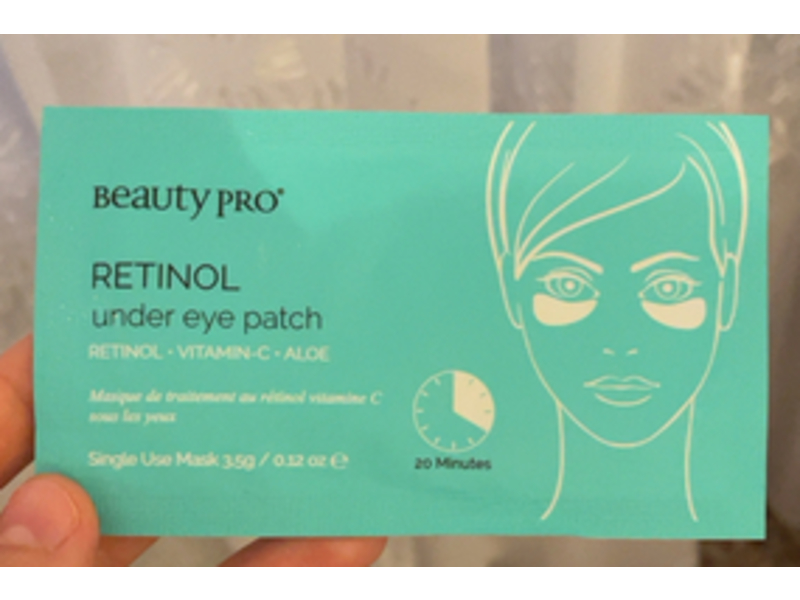 Beauty Pro Under Eye Patch, Retinol + Vitamin C + Aloe, 0.12 oz/3.5 g