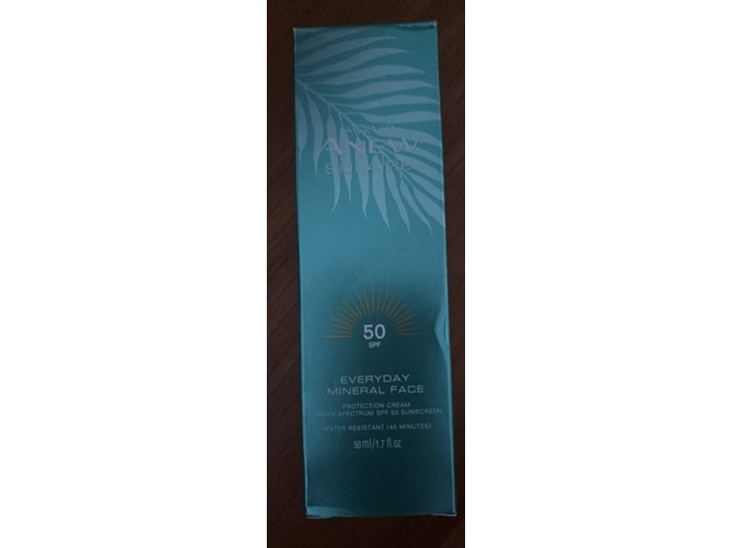 Avon Solaire Everyday Mineral Face Protection Cream, SPF 50, 1.7 fl oz/50 mL