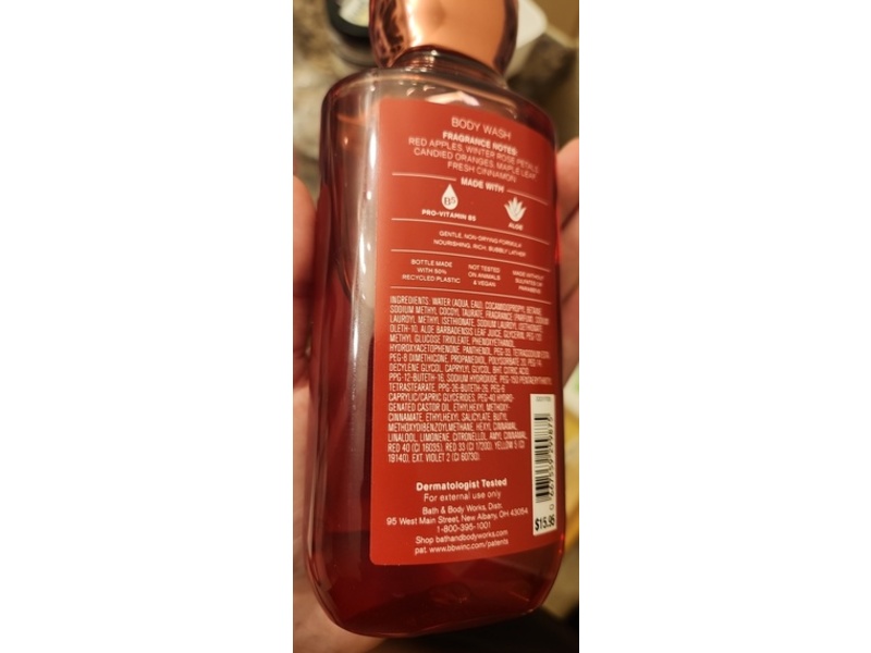 Bath & Body Works Body Wash, Winter Candy Apple, 10 fl oz/295 mL
