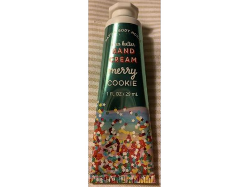 Bath and Body Works Merry Cookie Hand Cream, Shea Butter, 1fl oz/29 mL