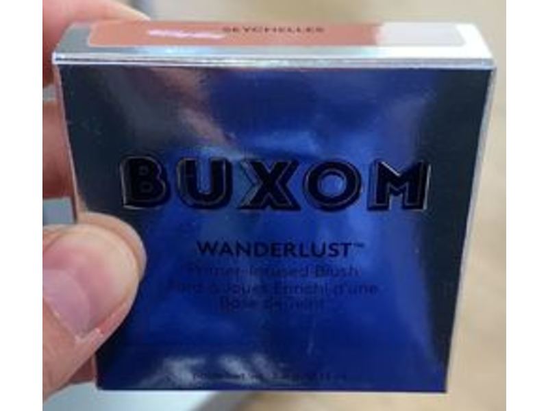 Buxom Wanderlust Primer Infused Blush, Seychelles, 0.13 oz