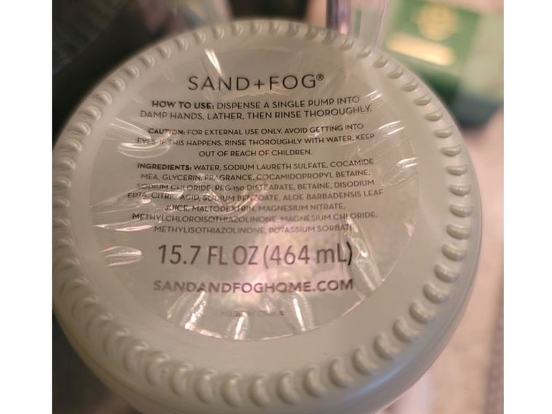 Sand+Fog Hand Soap, Eucalyptus Mint, 15.7 fl oz/464 mL