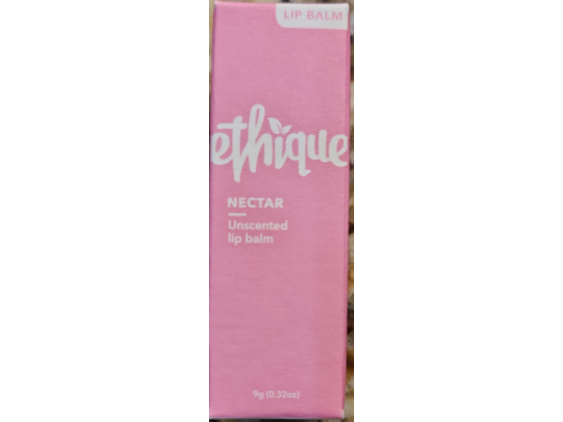 Ethique Nectar Lip Balm, Uncented, 0.32 oz/9 g