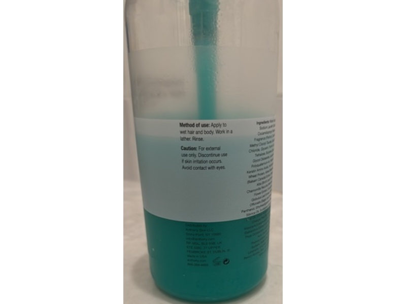 Anthony Invigorating Rush Hair + Body Wash, 32 fl oz/946 mL