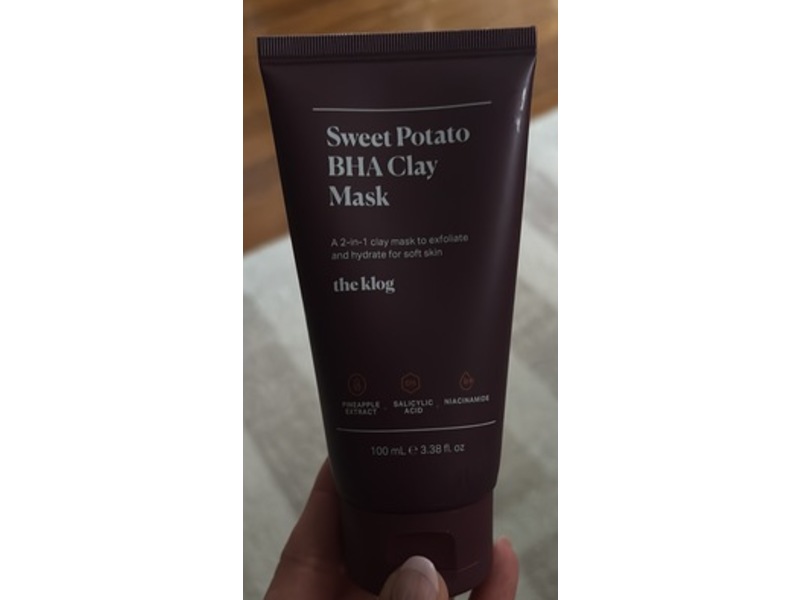 Soko Glam The Klog Sweet Potato BHA Clay Mask, 3.38 fl oz/100 mL