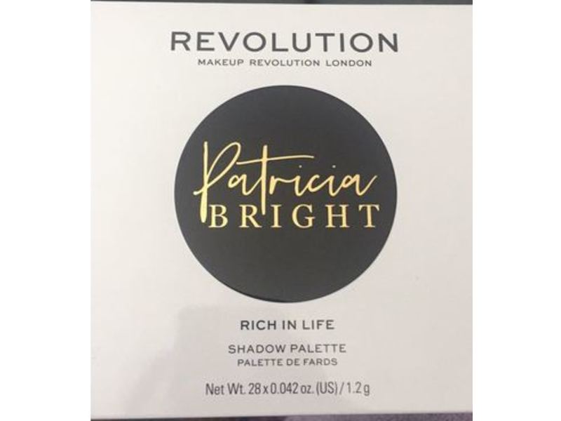 Revolution Patricia Bright Shadow Palette, Rich In Life, 0.042 oz/1.2 g