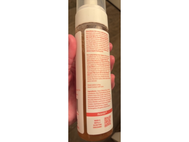 Inahsi Define & Shine Volumizing Styling Foam, 7.5 fl oz/210 mL