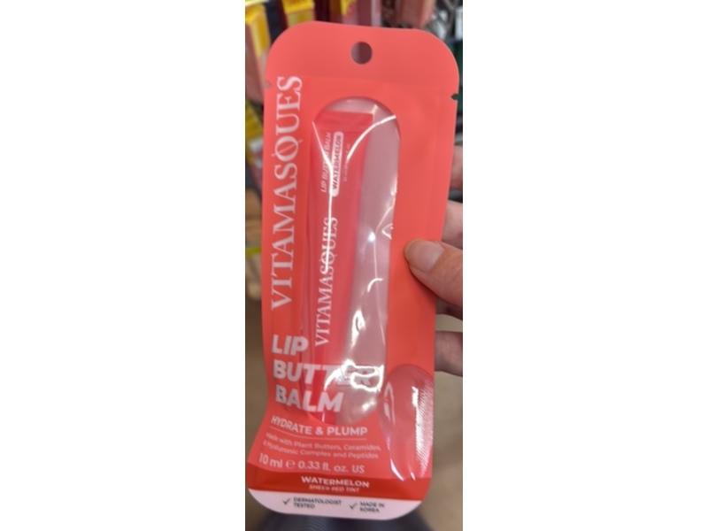 Vitamasques Lip Butter Balm, Watermelon, 0.33 fl oz/10 mL