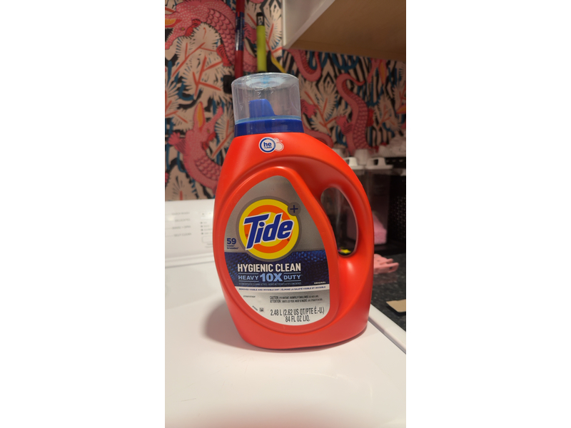 Tide Plus Hygienic Clean Heavy Duty 10X Detergent, Original Scent, 59 Loads, 92 fl oz/2.72 L