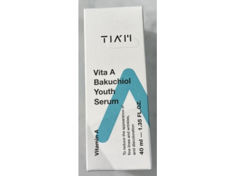 TIA'M Bakuchiol Youth Serum, Vitamin A, 1.35 fl oz/40 mL