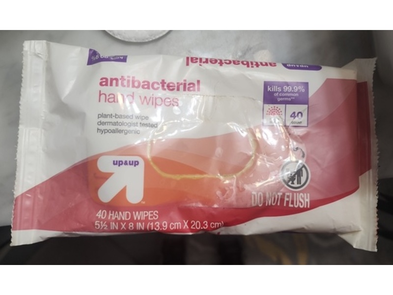 Up & Up Antibacterial Hand Wipes, 40 Count