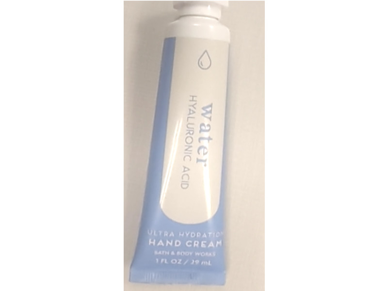 Bath & Body Works Ultra Hydration Hand Cream, Water Hyaluronic Acid, 1 fl oz/29 mL