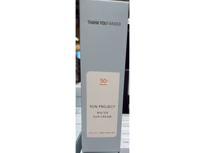 Thank You Farmer Sun Project Water Sun Cream, SPF 50+ PA+++, 3.38 fl oz/100 mL