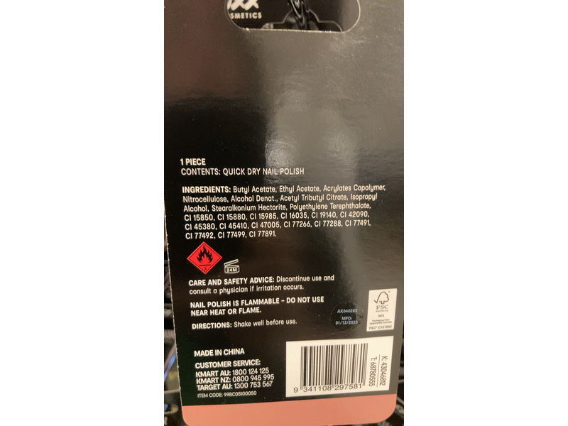 OXX Cosmetics Quick Dry Nail Polish, Blossom