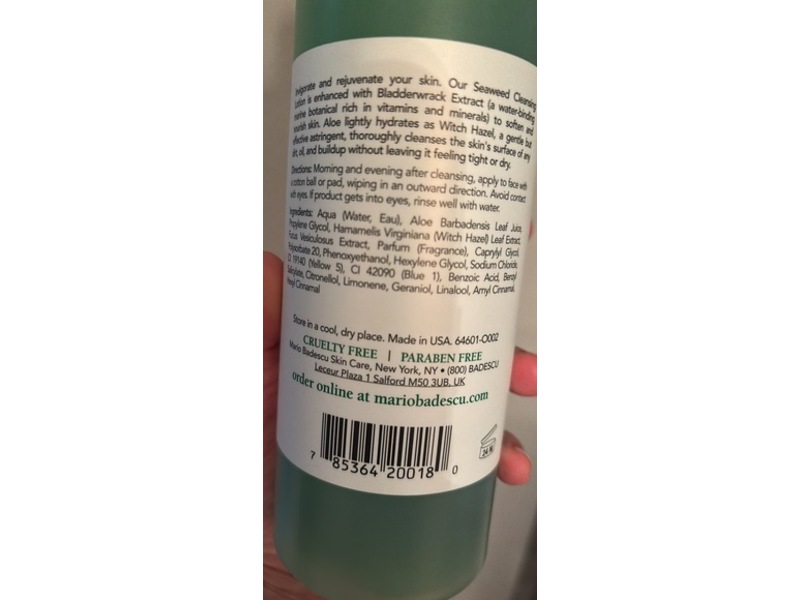 Mario Badescu Seaweed Cleansing Lotion, 16 fl oz/472 mL