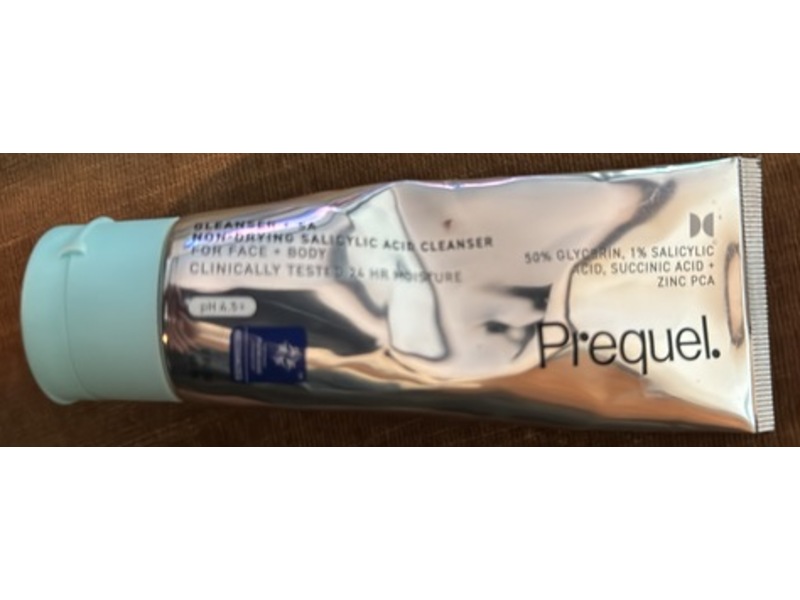 Prequel Gleanser+SA Non-Drying Salicylic Acid Cleanser, 2 fl oz/60 mL