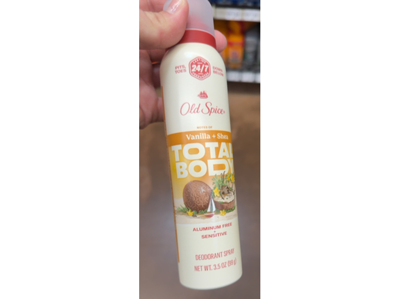 Old Spice Whole Body Deodorant, Vanilla + Shea, 3.5 fl oz/99 g