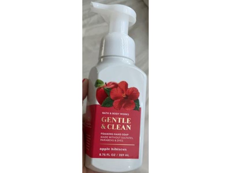 Bath & Body Works Foaming Hand Soap, Gentle & Clean, Apple Hibiscus, 8.75 fl oz/259 mL