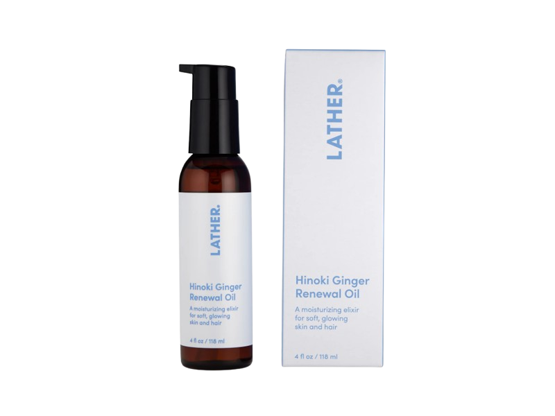 Lather Renewal Oil, Hinoki Ginger, 4 fl oz/118 mL